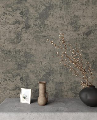 VaryPaper 15.7''x78.7'' Thick Weathered Concrete Wallpaper Peel and Stick Textured Cement Contact Paper Waterproof Self Adhesive Vinyl Concrete Wall Paper Roll for Bathroom Kitchen Countertops Table